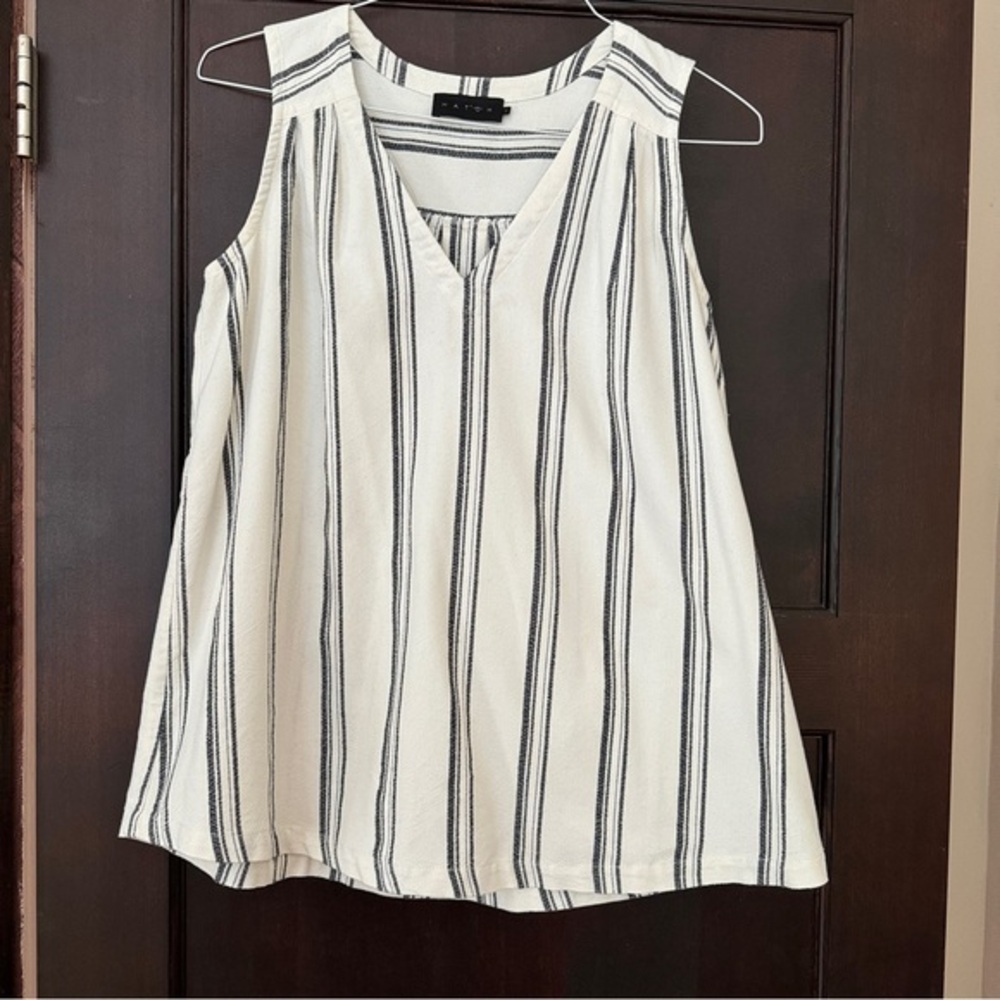 Hatch Women’s Cotton Maternity Striped Top - 1